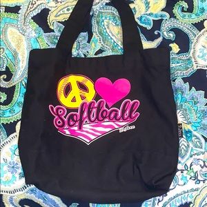 Softball tot bag